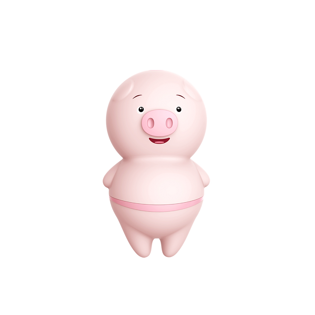Licking pig