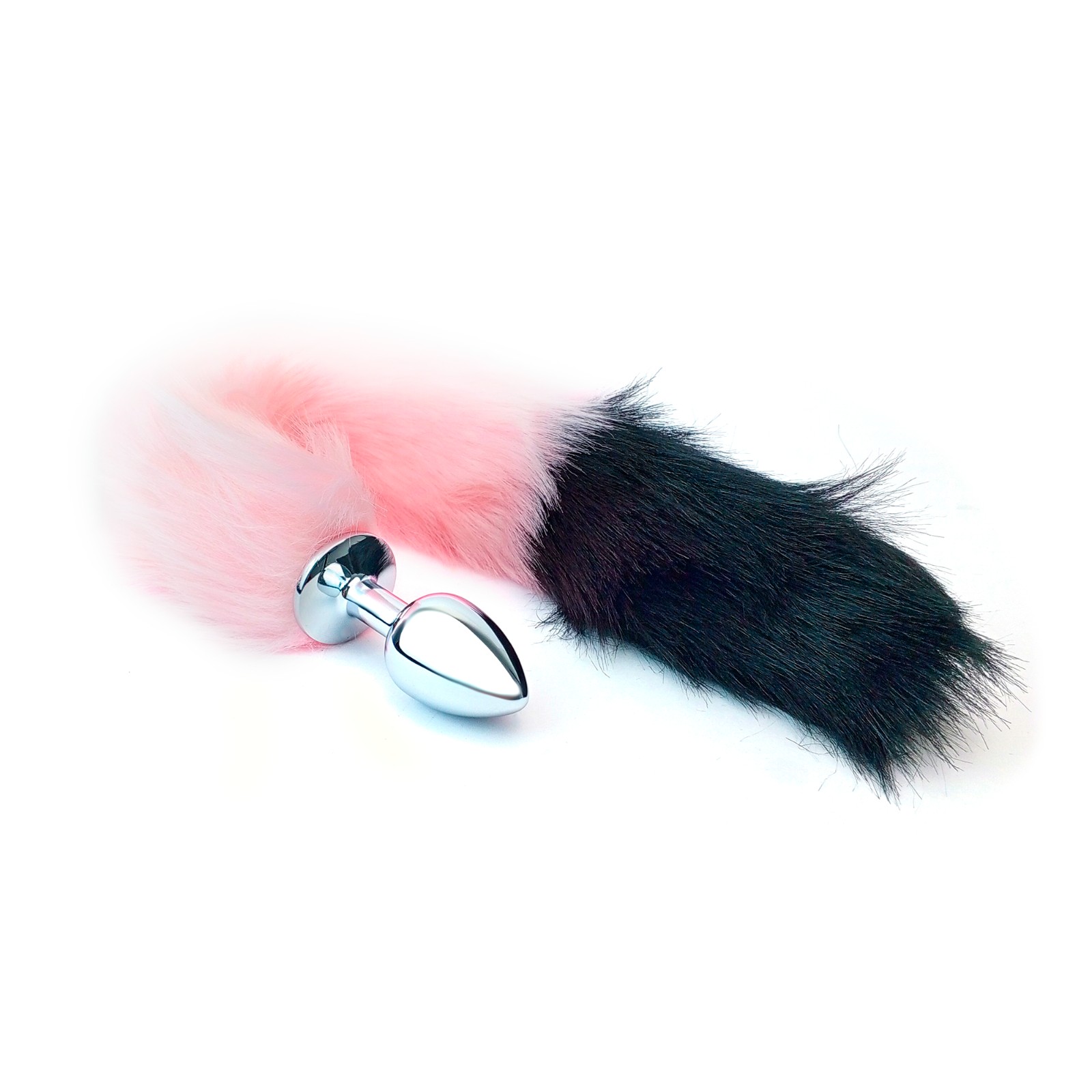 Cola de Zorro 8negro-rosado) metalico